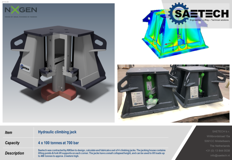 211503 Climbing jacks 100t Saetech