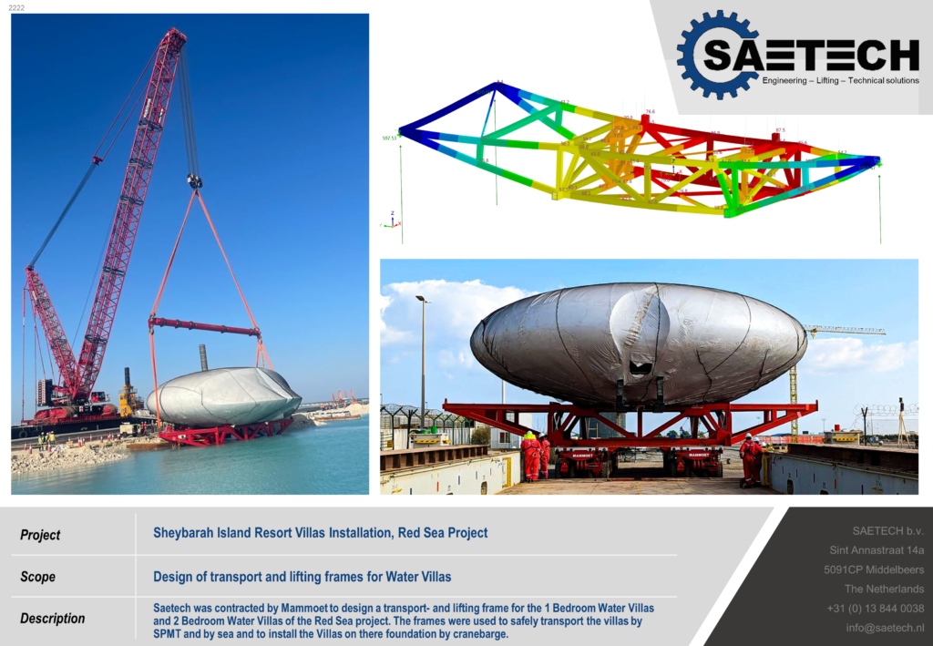 Transport frame engineering Mammoet Red Sea Project